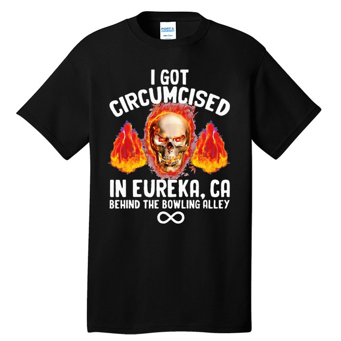 Circumcised Bowling Oddly Specific Humor Weird Tall T-Shirt