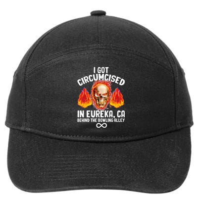 Circumcised Bowling Oddly Specific Humor Weird 7-Panel Snapback Hat