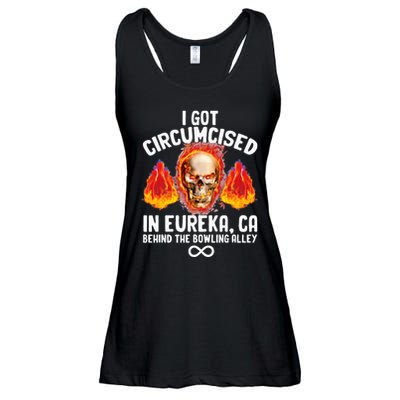 Circumcised Bowling Oddly Specific Humor Weird Ladies Essential Flowy Tank