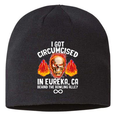 Circumcised Bowling Oddly Specific Humor Weird Sustainable Beanie