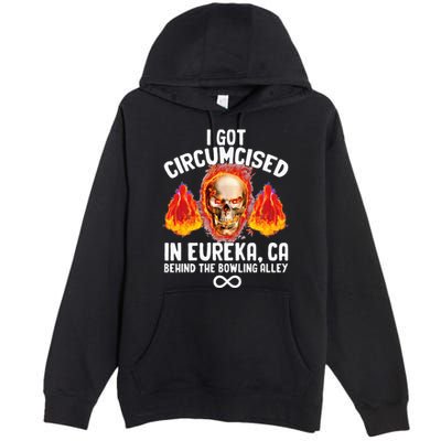 Circumcised Bowling Oddly Specific Humor Weird Premium Pullover Hoodie