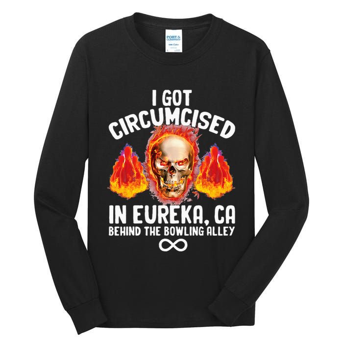 Circumcised Bowling Oddly Specific Humor Weird Tall Long Sleeve T-Shirt