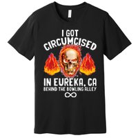 Circumcised Bowling Oddly Specific Humor Weird Premium T-Shirt