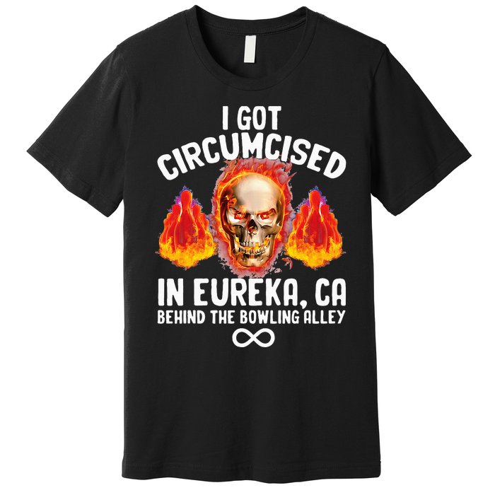 Circumcised Bowling Oddly Specific Humor Weird Premium T-Shirt