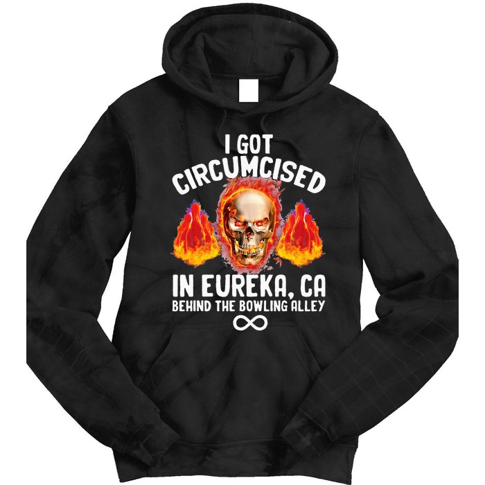 Circumcised Bowling Oddly Specific Humor Weird Tie Dye Hoodie