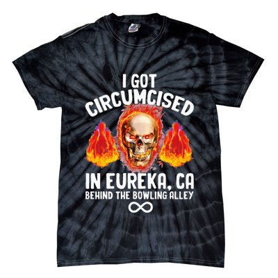 Circumcised Bowling Oddly Specific Humor Weird Tie-Dye T-Shirt