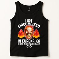 Circumcised Bowling Oddly Specific Humor Weird Tank Top