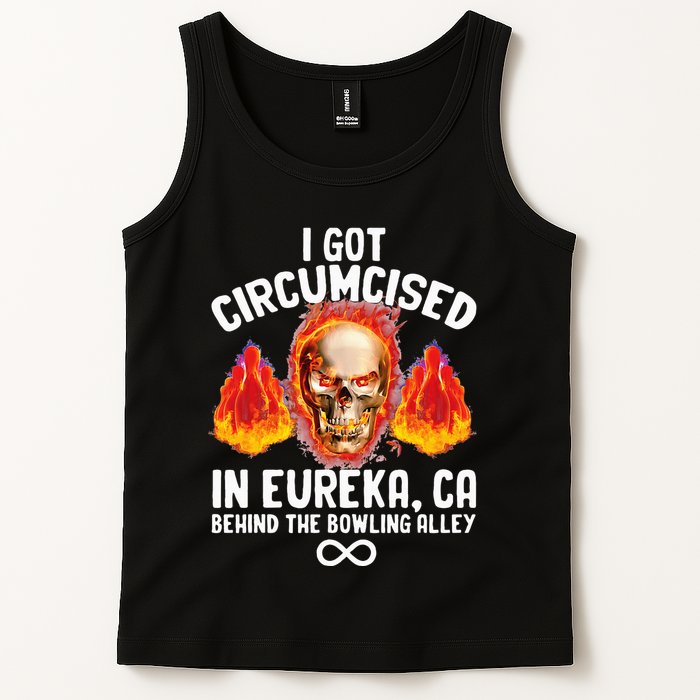 Circumcised Bowling Oddly Specific Humor Weird Tank Top
