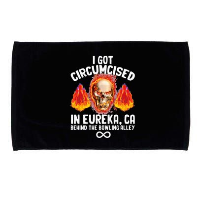 Circumcised Bowling Oddly Specific Humor Weird Microfiber Hand Towel