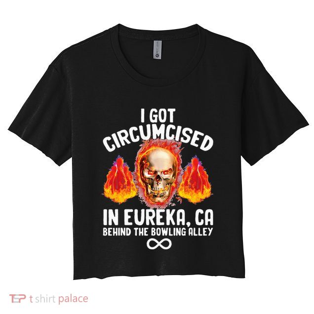 Circumcised Bowling Oddly Specific Humor Weird Crop Top