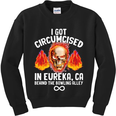 Circumcised Bowling Oddly Specific Humor Weird Kids Sweatshirt