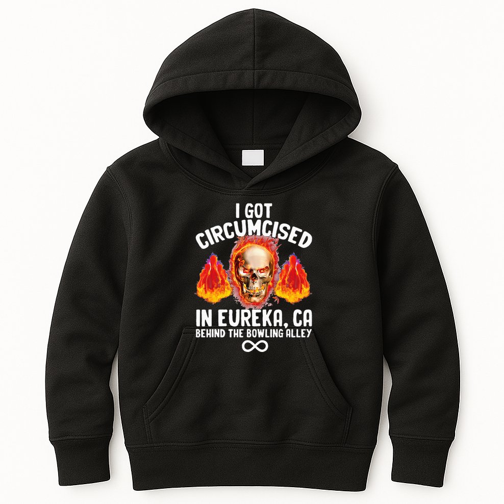 Circumcised Bowling Oddly Specific Humor Weird Kids Hoodie