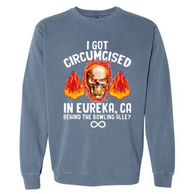 Circumcised Bowling Oddly Specific Humor Weird Garment-Dyed Sweatshirt