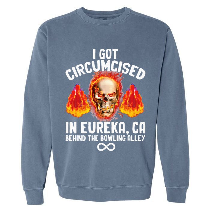 Circumcised Bowling Oddly Specific Humor Weird Garment-Dyed Sweatshirt