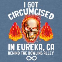 Circumcised Bowling Oddly Specific Humor Weird Garment-Dyed Sweatshirt
