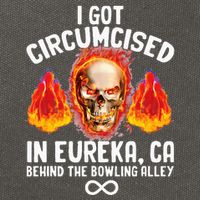 Circumcised Bowling Oddly Specific Humor Weird Cotton Canvas Backpack