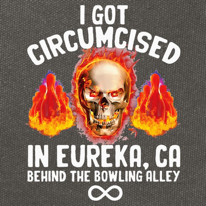 Circumcised Bowling Oddly Specific Humor Weird Cotton Canvas Backpack