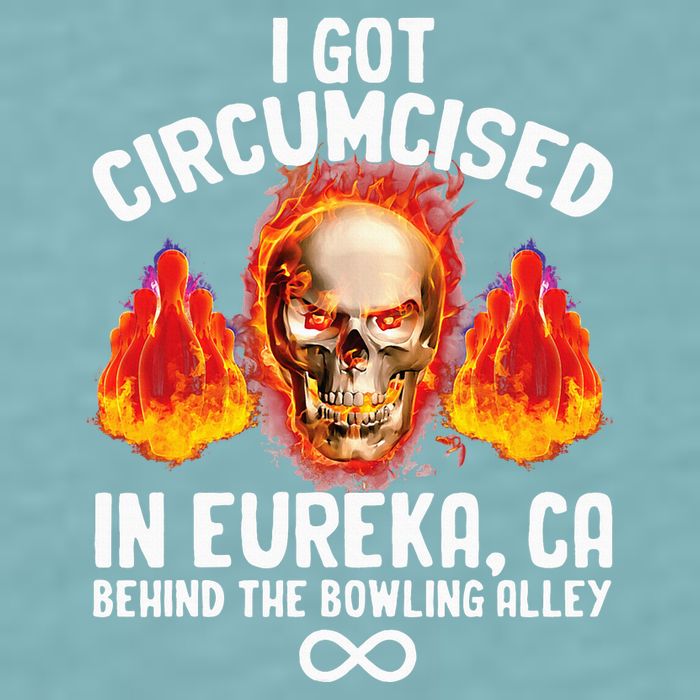 Circumcised Bowling Oddly Specific Humor Weird Sueded Cloud Jersey T-Shirt