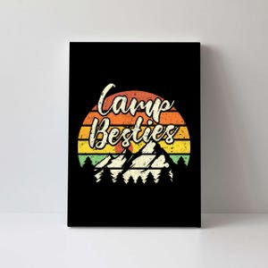 Camp Besties Outdoor Sunset Best Friend Matching Camping Canvas