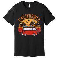 California Beach Outfit Hippie Van Surf Tee Vintage Surfer Premium T-Shirt