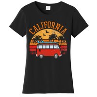 California Beach Outfit Hippie Van Surf Tee Vintage Surfer Women's T-Shirt