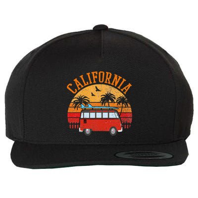 California Beach Outfit Hippie Van Surf Tee Vintage Surfer Wool Snapback Cap
