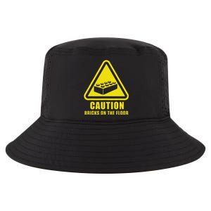 Caution Bricks On Floor Building Blocks Master Builder Cool Comfort Performance Bucket Hat