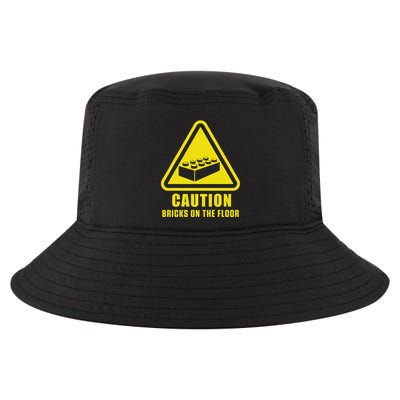 Caution Bricks On Floor Building Blocks Master Builder Cool Comfort Performance Bucket Hat