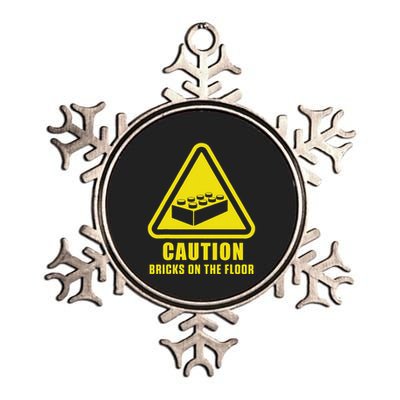 Caution Bricks On Floor Building Blocks Master Builder Metallic Star Ornament