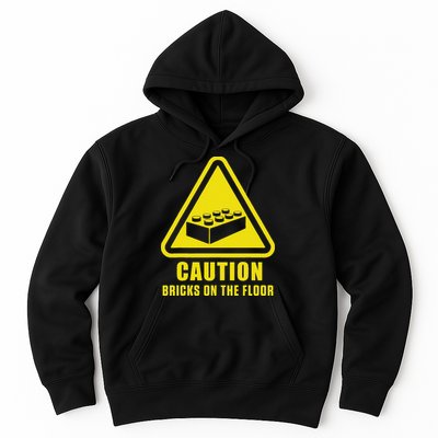 Caution Bricks On Floor Building Blocks Master Builder Hoodie