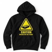 Caution Bricks On Floor Building Blocks Master Builder Hoodie