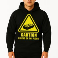 Caution Bricks On Floor Building Blocks Master Builder Hoodie
