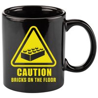 Caution Bricks On Floor Building Blocks Master Builder 11oz C Handle Ceramic Mug