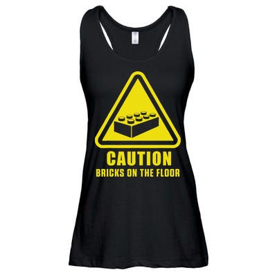 Caution Bricks On Floor Building Blocks Master Builder Ladies Essential Flowy Tank