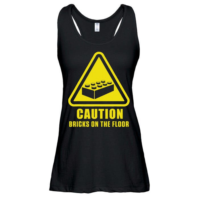 Caution Bricks On Floor Building Blocks Master Builder Ladies Essential Flowy Tank