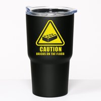 Caution Bricks On Floor Building Blocks Master Builder Tumbler