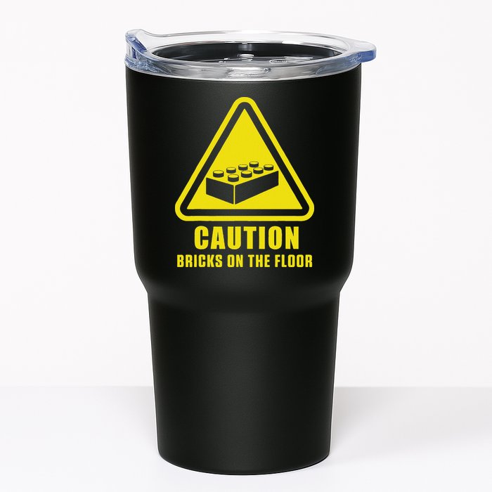 Caution Bricks On Floor Building Blocks Master Builder Tumbler