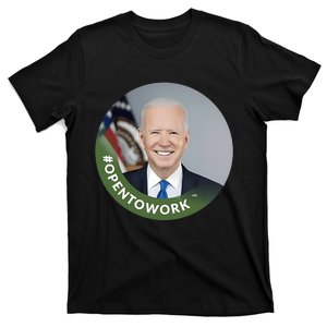 Chris Bakke #Opentowork Biden T-Shirt