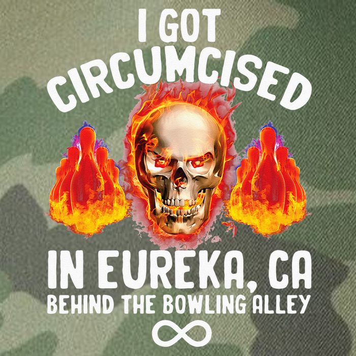 Circumcised Bowling Oddly Specific Humor Weird Funny Meme Legacy Tie Dye Trucker Hat