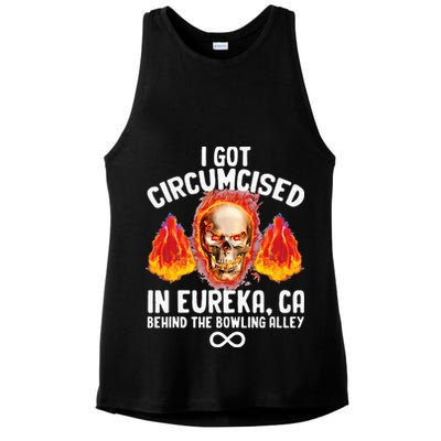 Circumcised Bowling Oddly Specific Humor Weird Funny Meme Ladies PosiCharge Tri-Blend Wicking Tank