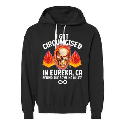 Circumcised Bowling Oddly Specific Humor Weird Funny Meme Garment-Dyed Fleece Hoodie