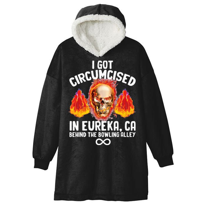 Circumcised Bowling Oddly Specific Humor Weird Funny Meme Hooded Wearable Blanket