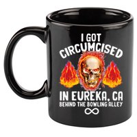 Circumcised Bowling Oddly Specific Humor Weird Funny Meme 11oz C Handle Ceramic Mug