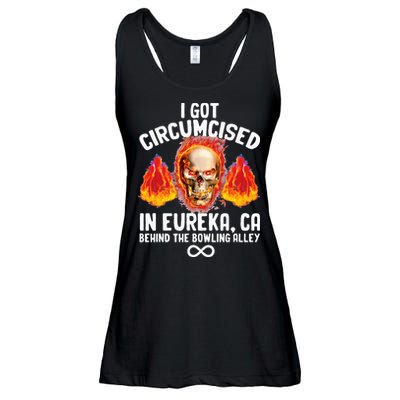 Circumcised Bowling Oddly Specific Humor Weird Funny Meme Ladies Essential Flowy Tank