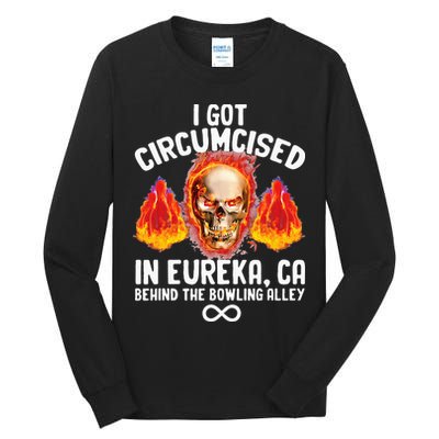 Circumcised Bowling Oddly Specific Humor Weird Funny Meme Tall Long Sleeve T-Shirt