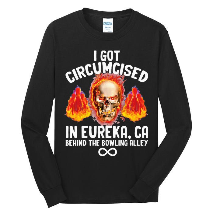 Circumcised Bowling Oddly Specific Humor Weird Funny Meme Tall Long Sleeve T-Shirt