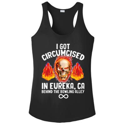 Circumcised Bowling Oddly Specific Humor Weird Funny Meme Ladies PosiCharge Competitor Racerback Tank