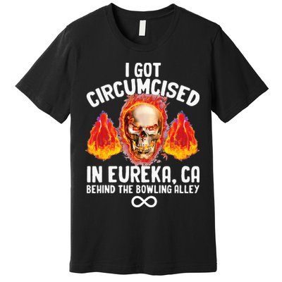 Circumcised Bowling Oddly Specific Humor Weird Funny Meme Premium T-Shirt