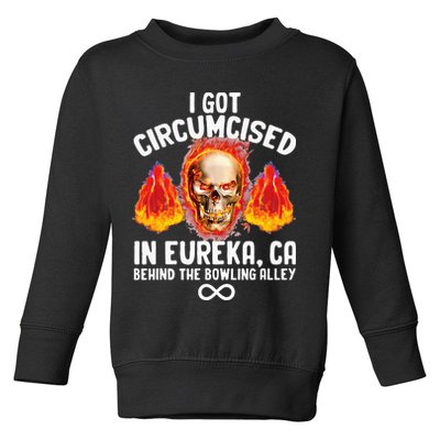 Circumcised Bowling Oddly Specific Humor Weird Funny Meme Toddler Sweatshirt