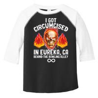 Circumcised Bowling Oddly Specific Humor Weird Funny Meme Toddler Fine Jersey T-Shirt